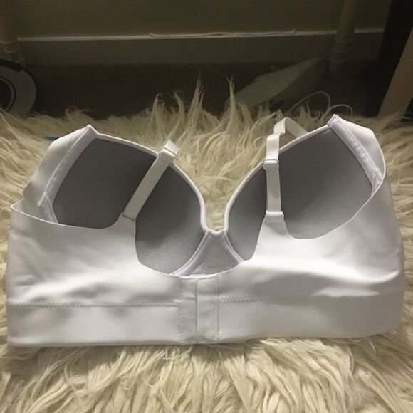 Laura Colombian Lingerie Full Coverage Wired Bra 34C White Wired Wide Back Comfy - Picture 6 of 9